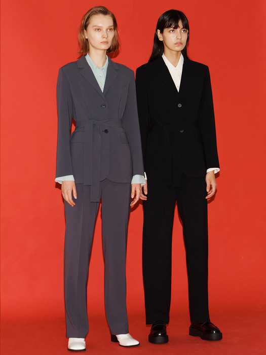 [Drama Signature] Oversized Blazer + Straight Trousers SET_2color