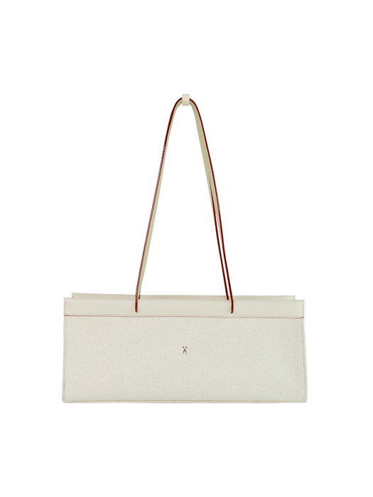 Diana Canvas Shoulder Bag S Ivory_Ivory