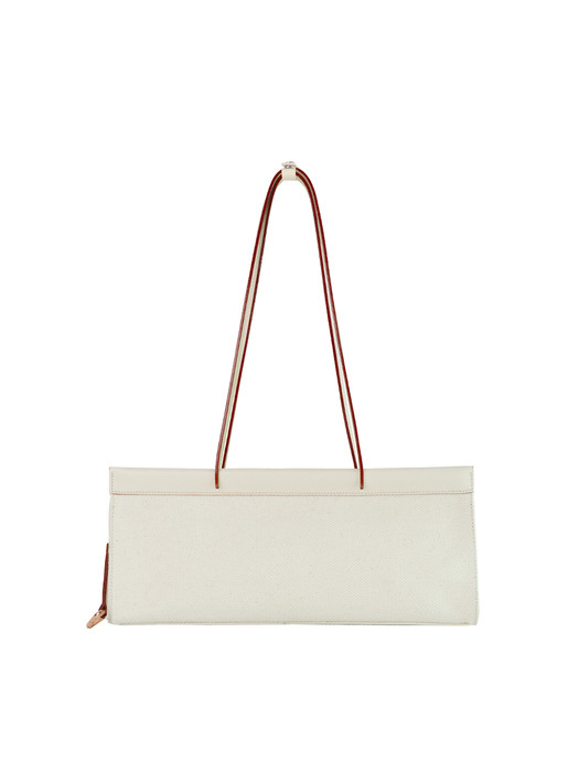 Diana Canvas Shoulder Bag S Ivory_Ivory