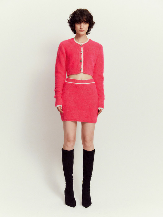 [22AW]   Twinkle Knit Skirt - Pink