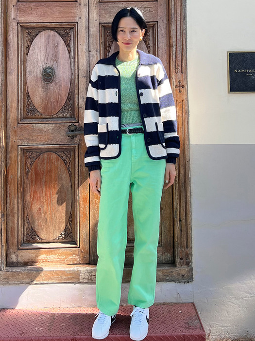 SPITALFIELDS Color cotton straight pants (2color)