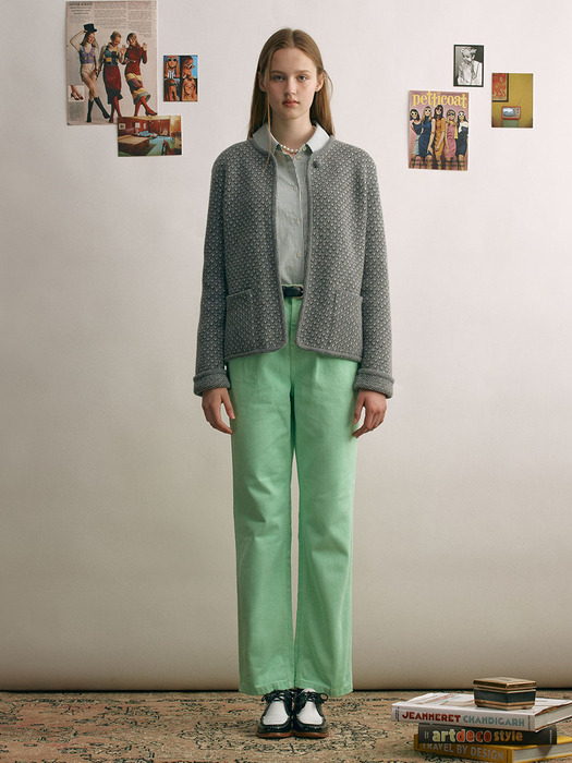 SPITALFIELDS Color cotton straight pants (2color)