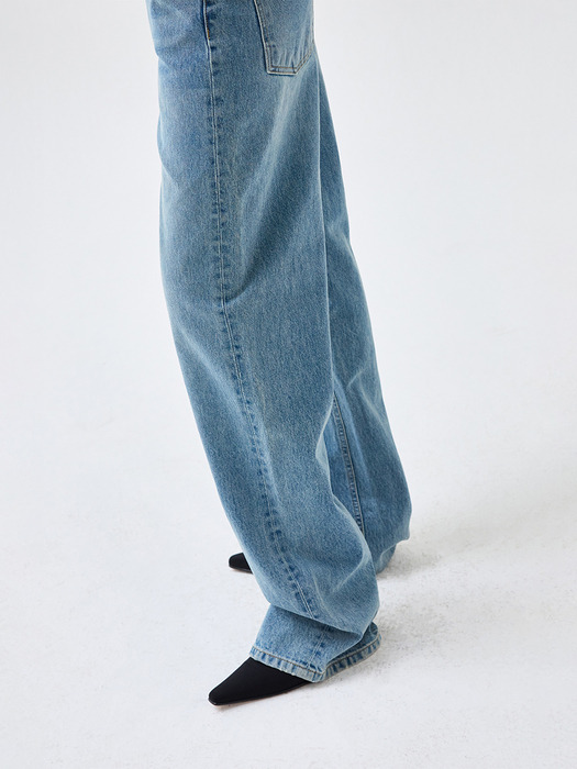 WIDE JEANS _ M/BLUE