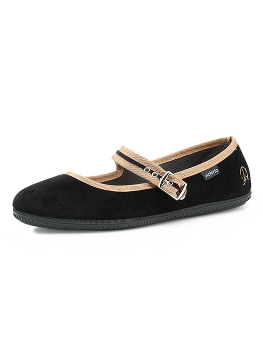 DIAGONAL X VICTORIA W VELVET ODA MARY JANE (1049913-NEGRO)