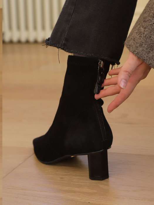 Dorothy span ankle / black suede