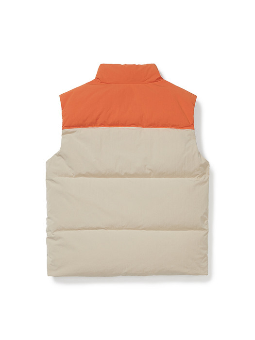 Puffer Down Vest (Orange)