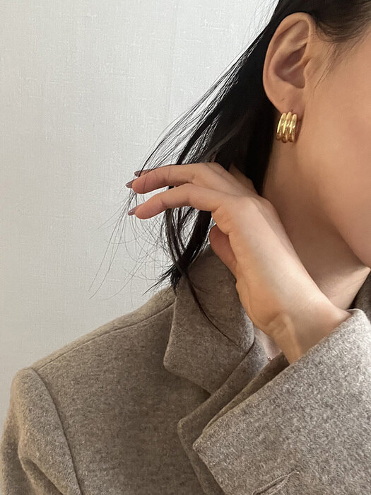 [925silver] Board earring (2color)