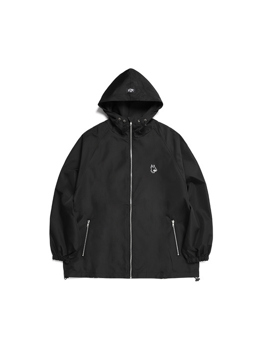 SMALL PINSCHER PATCH WINDBREAKER BLACK