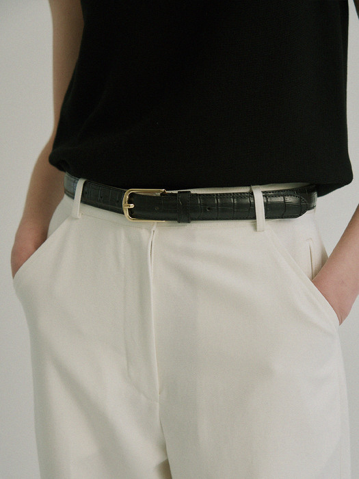 Watt Leather Belt (Black)
