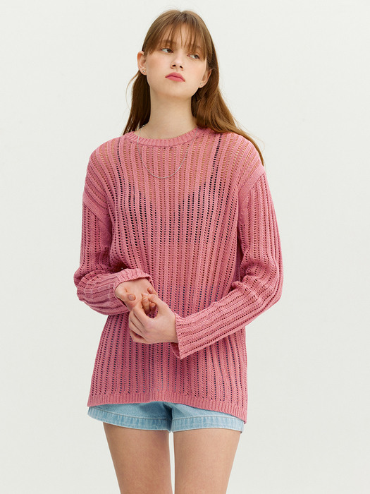 GRANITA Skashi long pullover (Pink)