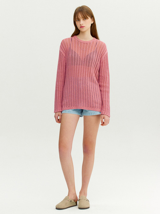 GRANITA Skashi long pullover (Pink)