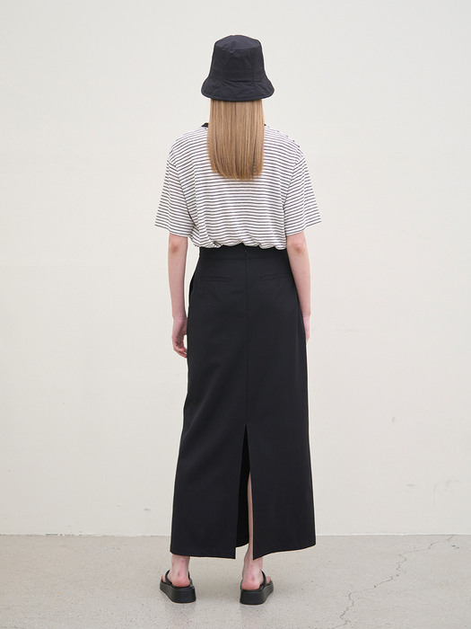 H-line Maxi Skirt (Black)