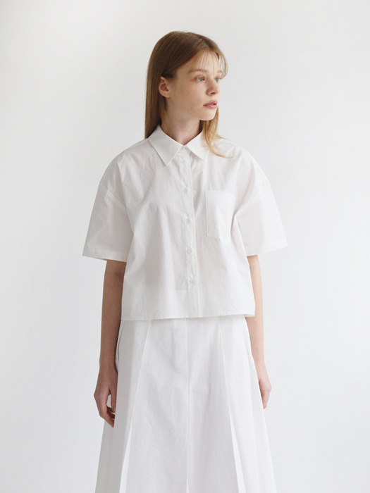 Minimal Short Sleeved Shirt White