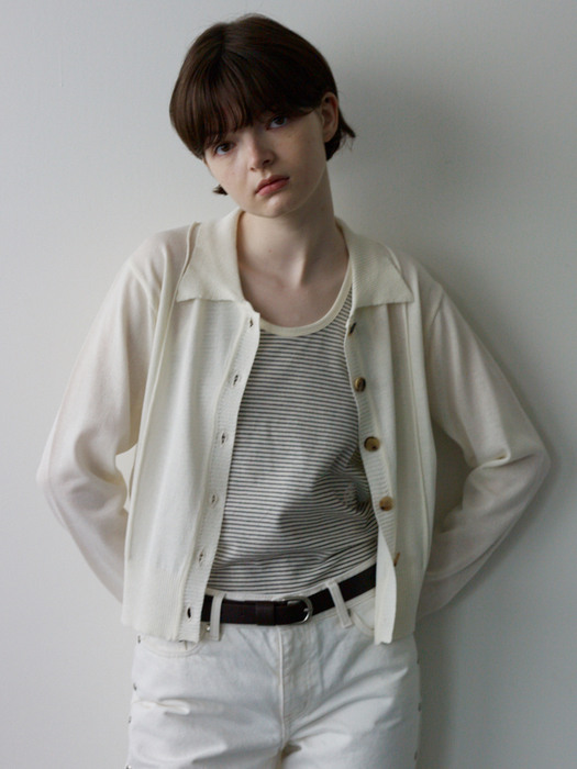Cool Touch Summer Cardigan / Ivory