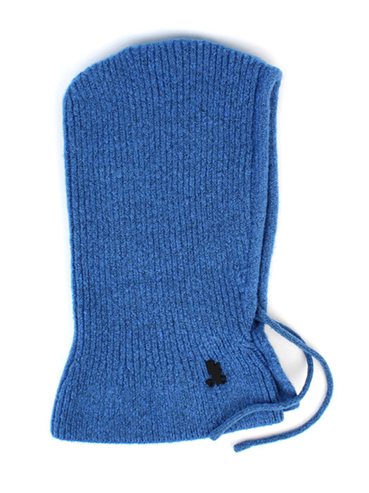 Wool Knit Blue Open Balaclava 바라클라바