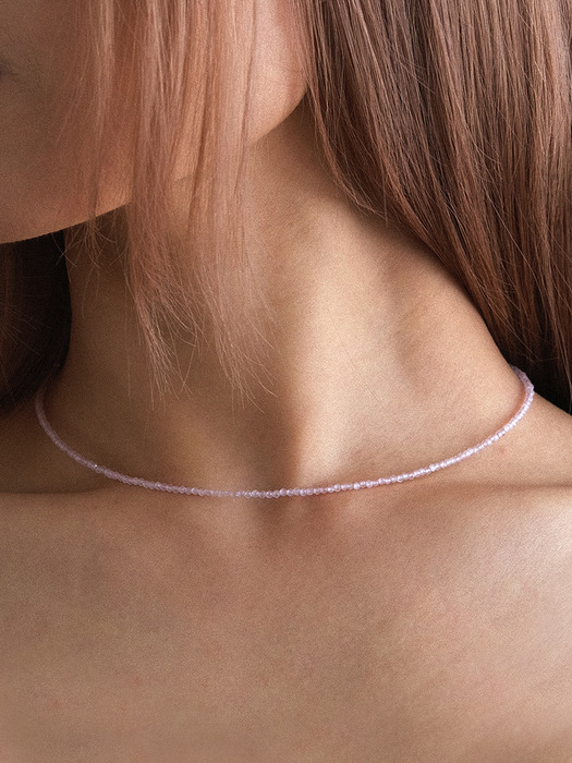 Shiny Rose Quartz Necklace