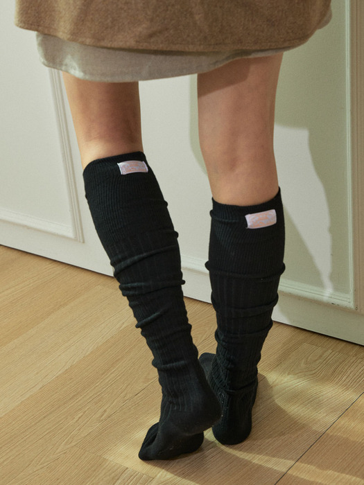 Lively knee socks (black)