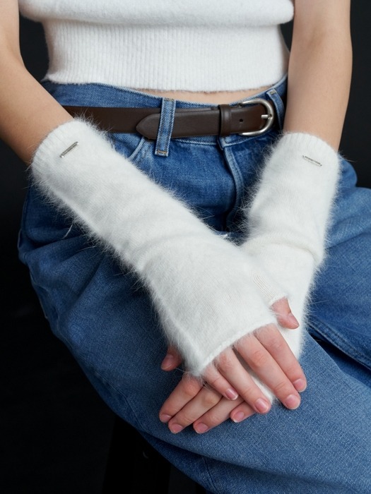 Basic Angora Arm Warmer_5COL (L234MGV010)