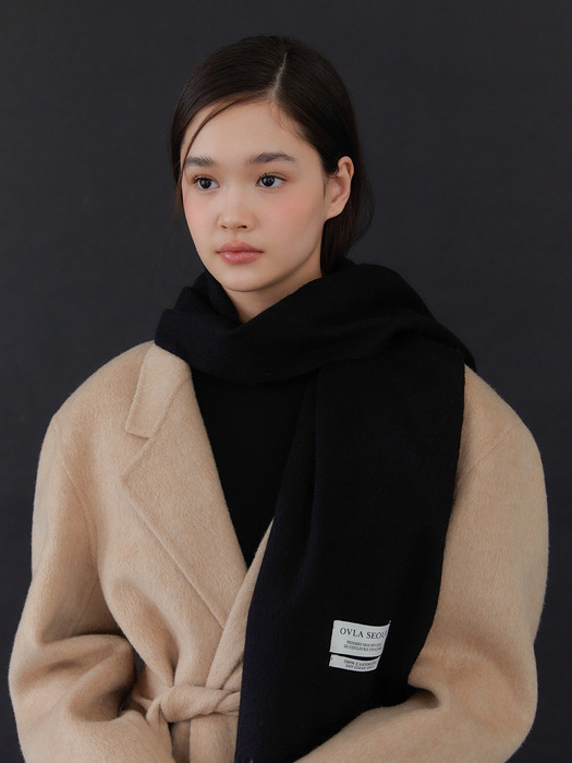 (캐시미어100) (선물포장) charmere solid fringe muffler_COLORS