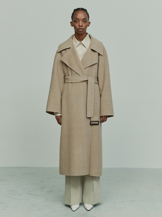 [리퍼브] CASHMERE WOOL BLEND HANDMADE COAT