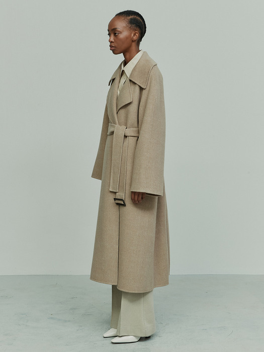 [리퍼브] CASHMERE WOOL BLEND HANDMADE COAT