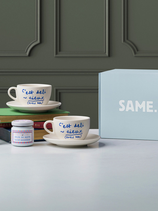 [선물세트][쇼핑백] 마레 커피잔 세트 2P - 선물포장