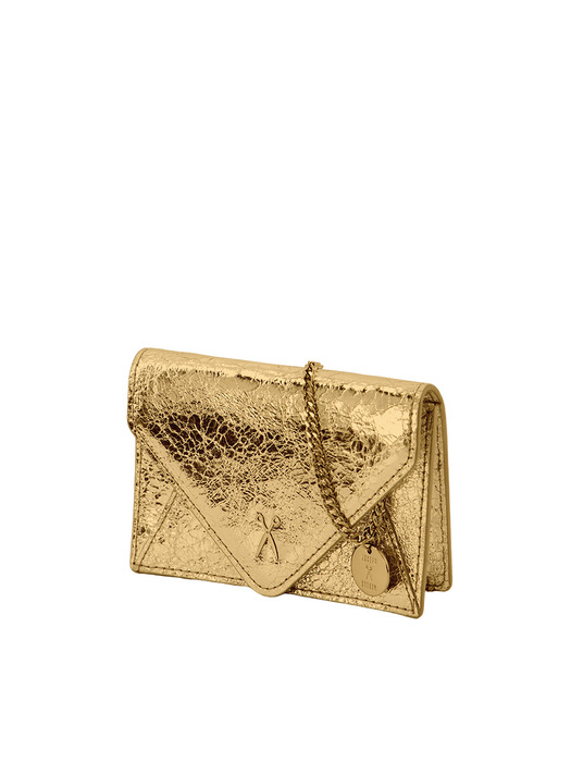 Easypass Amante Card Wallet With Chain Gold