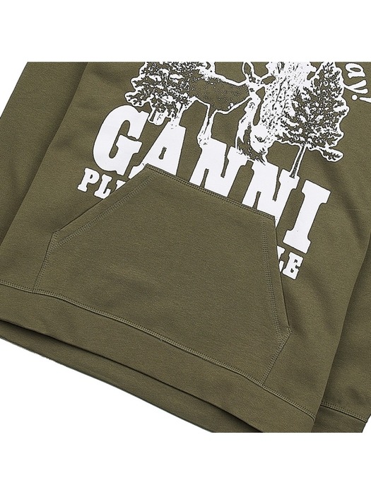 [가니] 로고 프린트 후드 티셔츠 T3652 861