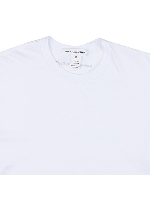 [꼼데가르송] 코튼 반팔 티셔츠 FKT015 WHITE