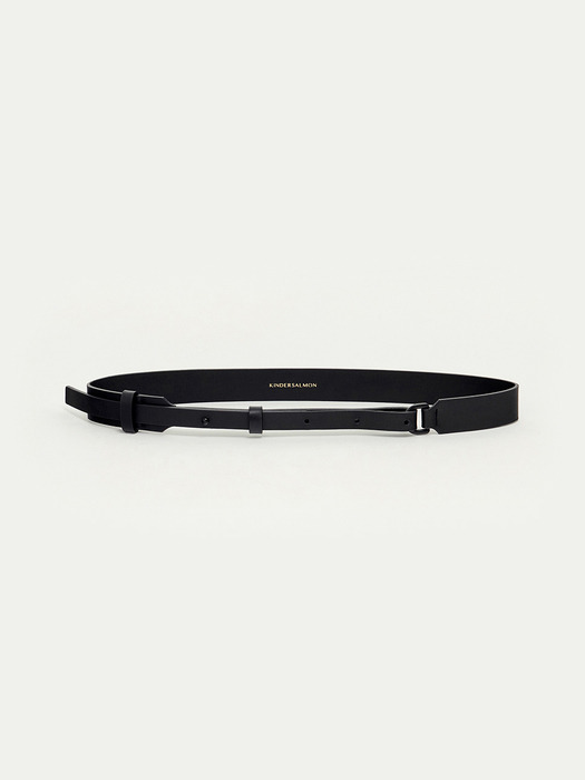 SS24 Black Leather Belt Black