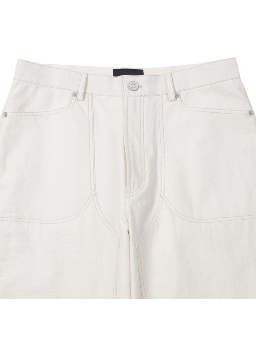 [black label] ivory cotton wide pants (set-up)_CLPAM24111IVX