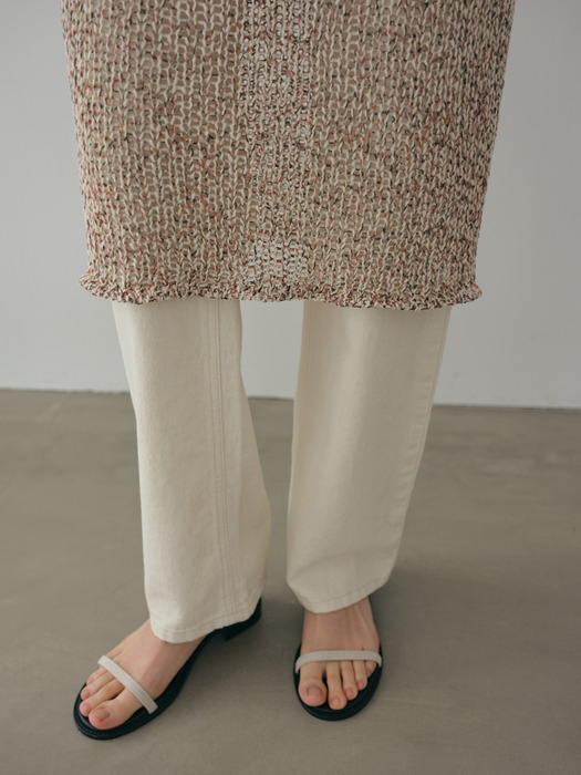 stem knit dress (mix)