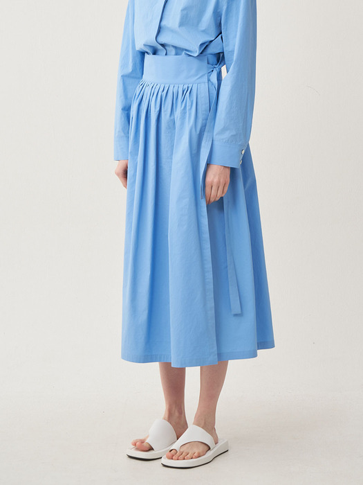 hanbok skirt(sky bl)