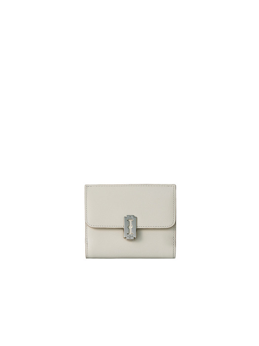 [NEW] Magpie Flap Half Wallet (맥파이 플랩 반지갑) Soft Ivory