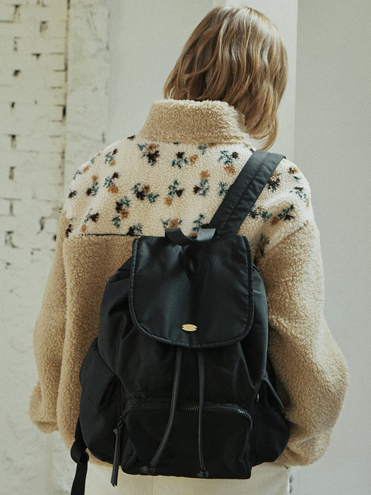 POCKET NYLON BACKPACK_BLACK