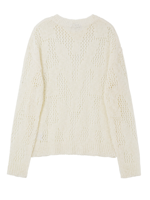 Solid Net Knit Ivory