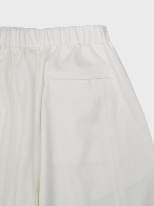 WIDE BALLOON CURVED PANTS_WHITE