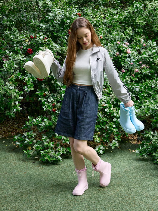 레인부츠 RE-RAIN SHIRRING BOOTS 6 COLOR