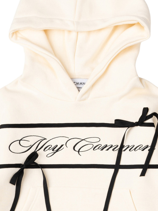 NOY RIBBON CROP HOODIE IV