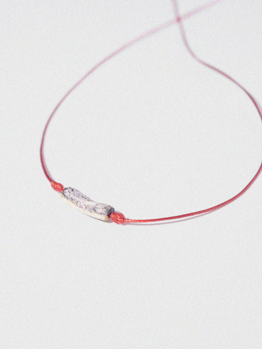 (Silver925) 403 Stone Red Necklace