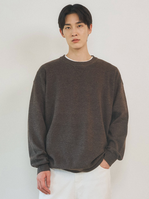 Always Crewneck Sweatshirt Knit 4color