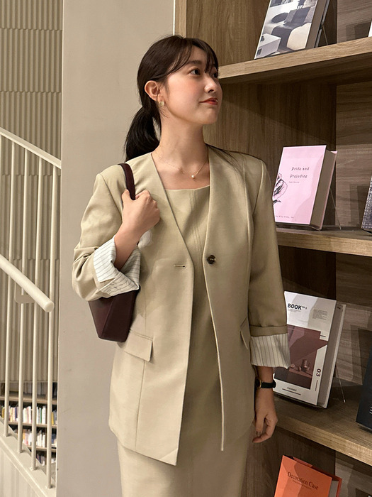 [단독] HAIM BELTED JK_BEIGE