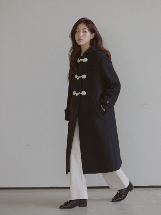 [단독]Charlotte Duffle Coat Black