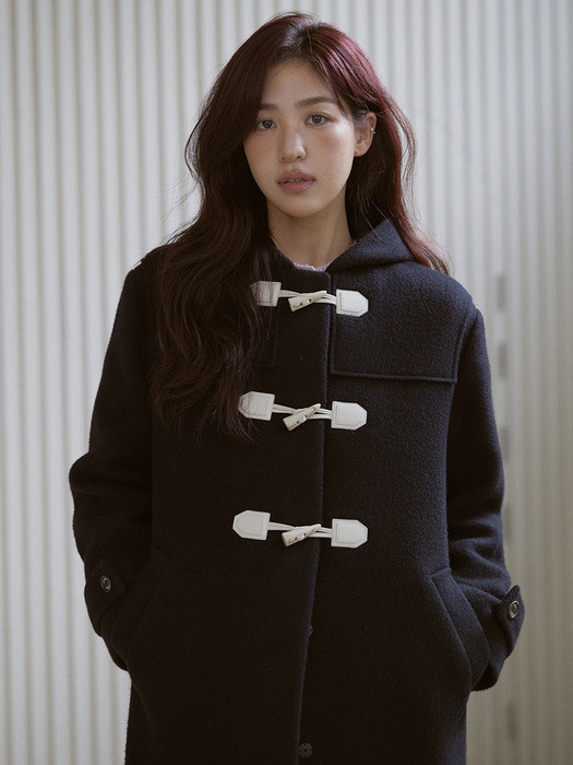 [단독]Charlotte Duffle Coat Black