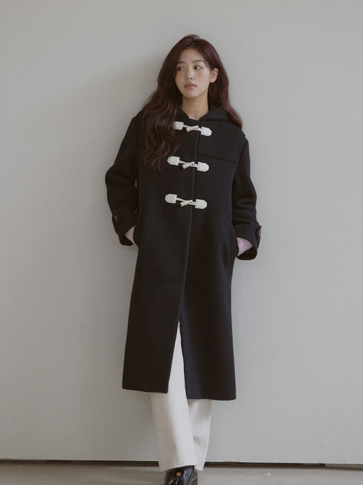 [단독]Charlotte Duffle Coat Black