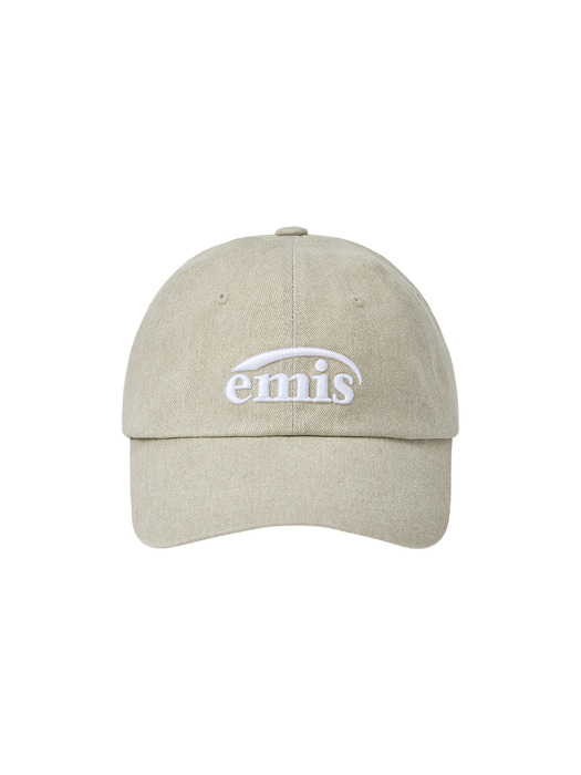 NEW LOGO PIGMENT BALL CAP-BEIGE