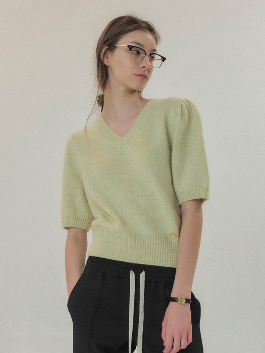 [단독]Jolie Knit Top Lemon