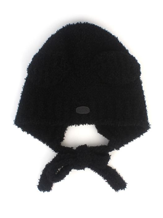 Bear Ear Fleece Black Balaclava 바라클라바