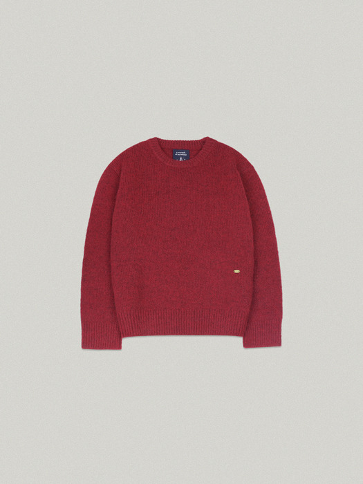 STEADY ROUND KNIT [RED]