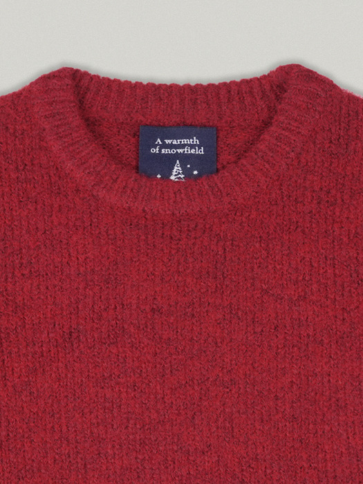 STEADY ROUND KNIT [RED]